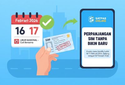 SIM Mati Bisa Diperpanjang Tanpa Perlu Bikin Baru di Tanggal 18 Februari, Cek Syarat dan Ketentuannya!