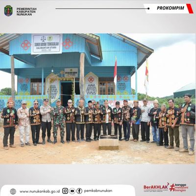 Rumah Adat Dayak Tenggalan Diresmikan, Simbol Jati Diri dan Kebanggaan Budaya di Lumbis