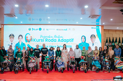 135 Kursi Roda Adaptif Disalurkan untuk Anak Cerebral Palsy