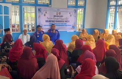 Bukan Sekadar Hadiri Pengajian, Dirpolairud Polda Jambi Ajak Ibu-Ibu Pulau Pandan Didik Karakter Anak