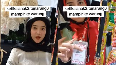 Momen Mengharukan Dua Cewek Tunarungu Ini Antusias Cerita Sepulang Kerja di Bandung ke Pemilik Warung
