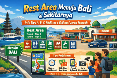 Panduan Lengkap Rest Area Menuju Bali, Fasilitas SPBU, Toilet, Area Makan dan Tips Aman untuk Keluarga