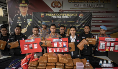 Polres Cimahi Bongkar 54 Perkara Narkotika, 70 Orang Diamankan dengan Barang Bukti Bernilai Rp1,5 Miliar