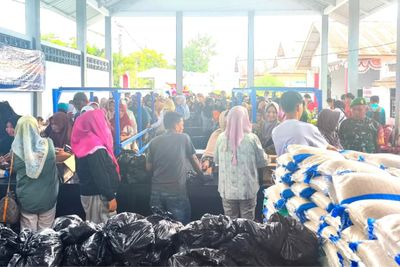 Pemkab Gorontalo Kucurkan Subsidi Rp74,5 Juta Lewat Pasar Murah di Telaga
