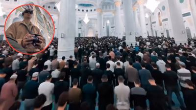 Viral! Cowok Operator Drone Tampilkan Pemandangan Masjid di Kazakhstan saat Salat Tarawih dari Berbagai Sudut