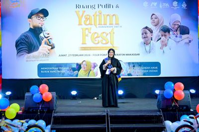 Dikukuhkan Jadi Bunda Yatim Sulsel, Fatmawati Rusdi Siap Bina 5.000 Anak di 24 Daerah