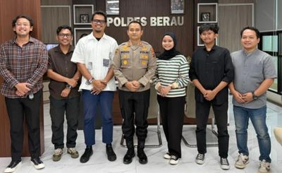 Sambangi Polres Berau, Direktur Berau Terkini: Silaturahmi Mitra Kerja Adalah Agenda Rutin Kami