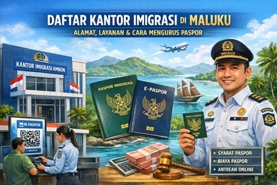 Daftar Kantor Imigrasi di Maluku Lengkap dengan Alamat, Wilayah Kerja, dan Cara Mengurus Paspor
