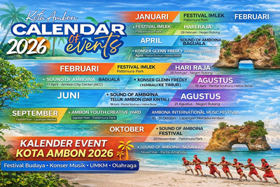 Kalender Event Kota Ambon 2026 Lengkap per Bulan, Catat Tanggalnya!