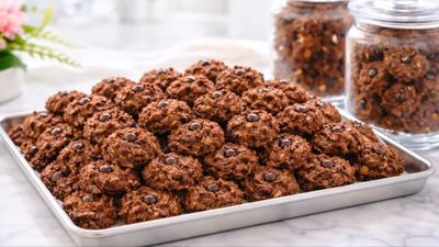 Resep Cookies Cokelat Kacang Mete Renyah dan Manis untuk Lebaran