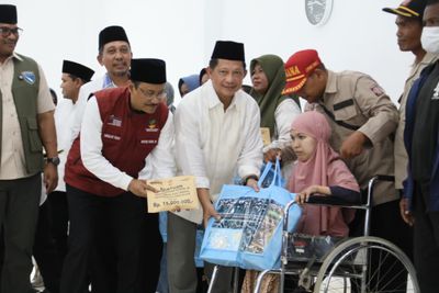 Semarakkan Ramadan, Kasatgas Tito Salurkan Bantuan untuk Korban Bencana di Pidie Jaya