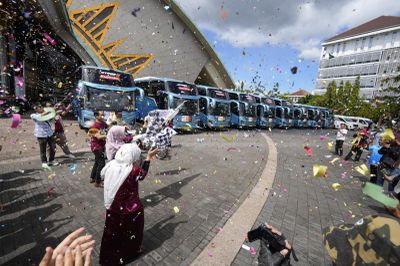 Habis Takjil Gratis, UMY Lepas Peserta Mudik 2026 ke Wilayah Pulau Jawa dan Sumatera Hari Ini
