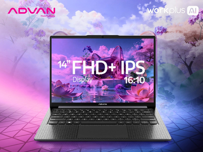 Advan Workplus AI, Laptop Mid Range untuk Kerja & Gaming