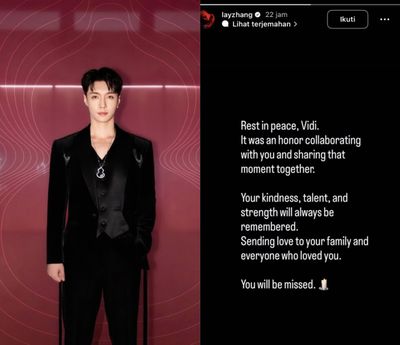 Lay EXO Sampaikan Belasungkawa atas Meninggalnya Vidi Aldiano