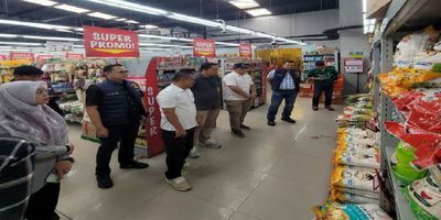 Satgas Pangan Polda Lampung Sidak Pasar Modern dan Gudang Bulog, Pantau Stok dan Harga