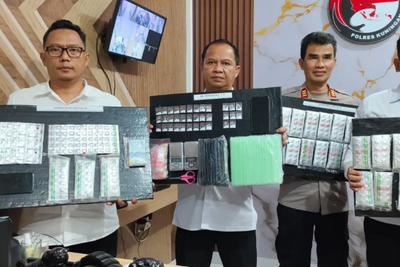 Polres Kuningan Amankan Lima Tersangka dari Empat Kasus Narkoba