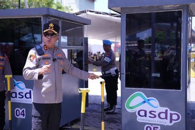 Cek Kesiapan Arus Mudik, Kapolda Banten Tinjau Pos Penyekatan dan Fasilitas Pelabuhan