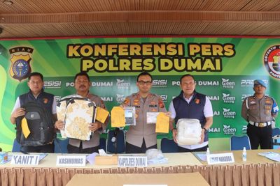 Polres Dumai Gagalkan Penyelundupan 10 Kg Sabu dari Malaysia