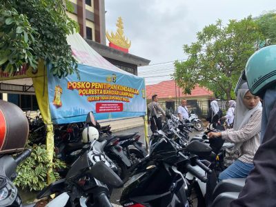 Polresta Bandar Lampung Buka Layanan Titip Kendaraan Gratis bagi Pemudik Lebaran 2026
