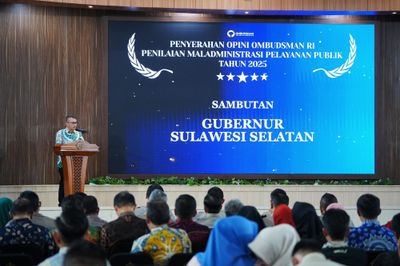 Ombudsman Serahkan Rapor Pelayanan Publik 2025, Sulsel Masuk Kategori Baik