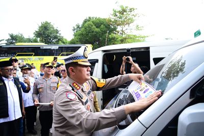 Pastikan Kelancaran Arus Mudik, Polda Jambi Kawal Pelepasan Program Mudik Gratis 2026