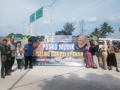 BKKBN Babel Hadirkan Posko Mudik di Pelabuhan Tanjung Kalian, Sediakan Tempat Istirahat dan Layanan Kesehatan
