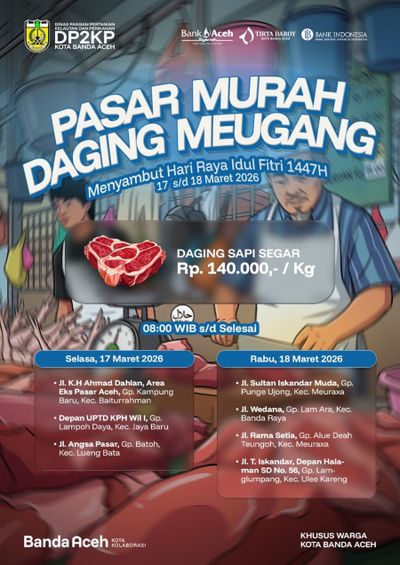 Jelang Lebaran, Pemko Banda Aceh Jual Daging Murah di 7 Lokasi