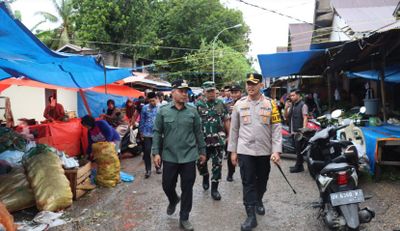 Jelang Idul Fitri 1447 H, Pemkab Tebo dan Kapolres Pastikan Stok serta Harga Pangan di Pasar Tanjung Bungur Stabil