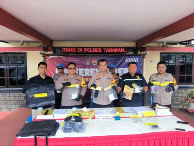 Polres Tarakan Ungkap Sabu 785,71 Gram dari Malaysia, Kurir Ditangkap