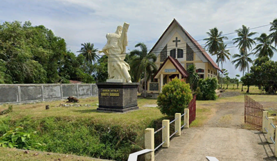 Unik! Gereja Katolik di Lolak, Jadi Lokasi Singgah Ramah Pemudik.
