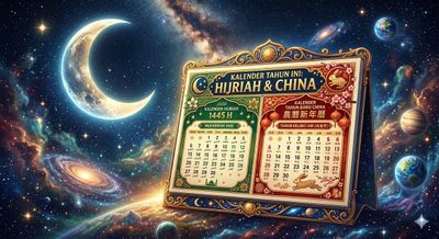 Sama-sama Berpatokan dengan Bulan, Kenapa Kalender Hijriah dan Kalender China Gak Pernah Sama?