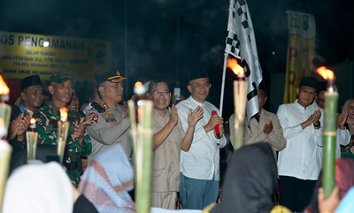 Semarak Idulfitri, Pawai Obor dan Mobil Hias Pukau Warga Sergai