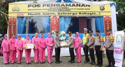 Pastikan Arus Mudik Aman, Kapolres Merangin Tinjau Kesiapan Pos Pengamanan Operasi Ketupat 2026