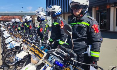 Polda Banten Gelar Apel Pergeseran Pasukan Pengamanan Jalur Wisata