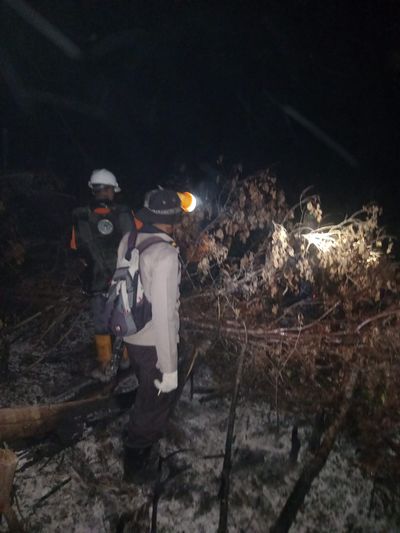 Kebakaran Lahan di Binalatung, Penanganan Gabungan TNI, POLRI dan Relawan