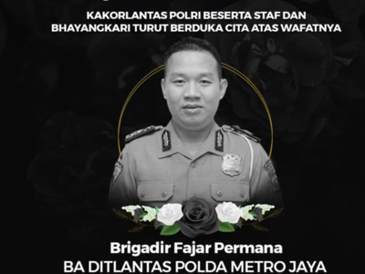 Brigadir Fajar Gugur saat Tugas Mudik Kebaran 2026, Dapat Kenaikan Pangkat