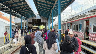 Penumpang Commuter Line Jogja Tetap Tinggi di H+4 Lebaran, Tembus 644 Ribu Orang