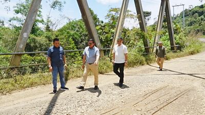 Monev Infrastruktur Apau Kayan, Wagub Kaltara Temukan Sejumlah Kerusakan