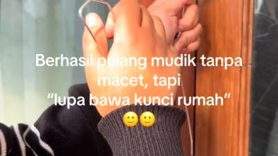 Drama Mudik Berakhir Kocak, Satu Keluarga Gagal Masuk Rumah
