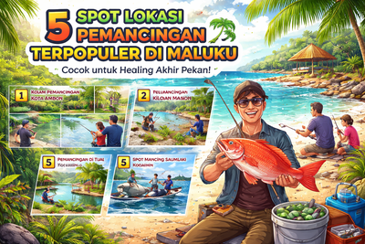 5 Spot Lokasi Pemancingan Terpopuler di Maluku, Cocok untuk Healing Akhir Pekan!