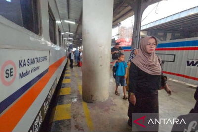Arus Balik Lebaran, Penumpang Kereta Api di Sumut Melonjak Lebih Tinggi