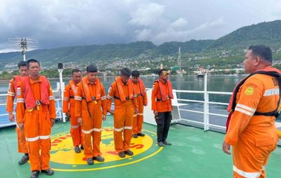 Basarnas Palu Kerahkan KN SAR Bhisma Cari Kapal Nazila 05 yang Tenggelam di Perairan Taliabu