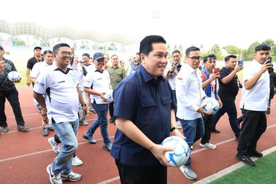 Erick Thohir Buka Liga 4 Piala Gubernur Banten di Stadion Benteng Ribon Tangerang
