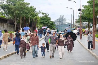 Lebaran di IKN, Plaza Seremoni dan Nusantara Park Jadi Lokasi Favorit Ribuan Pengunjung
