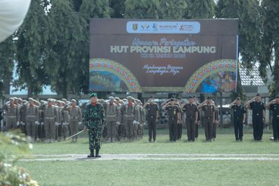 Pemprov Lampung Gelar Upacara di Momen Peringatan HUT ke-62 Lampung