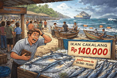 Harga Ikan Melonjak Tajam Di Jayapura