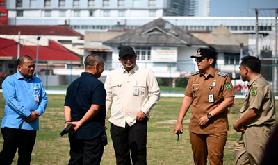 Gubernur Sumut Minta Perawatan Lapangan Kebun Bunga Lebih Profesional