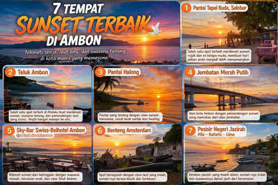7 Tempat Sunset Terbaik di Ambon yang Wajib Masuk Wishlist, View-nya Bikin Susah Move On!