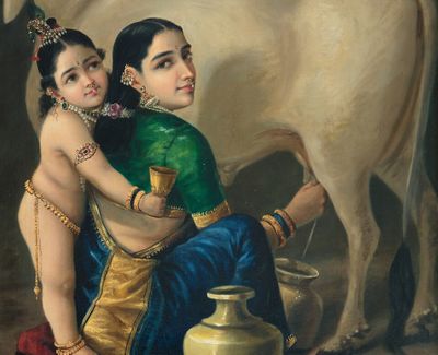 Lukisan Yashoda dan Krishna Karya Raja Ravi Varma Laku Rp292 Miliar, Rekor Tertinggi Seni India
