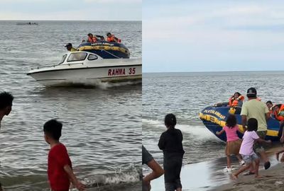 Viral Wahana Air Terhempas di Pantai Ammani, Penumpang Terpental dan Alami Luka Ringan